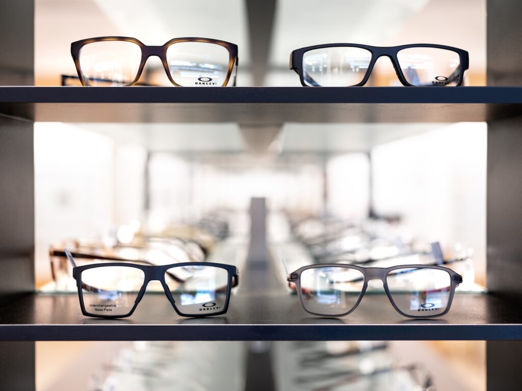 Oakley frames at Downtown Vision Care in Calgary.